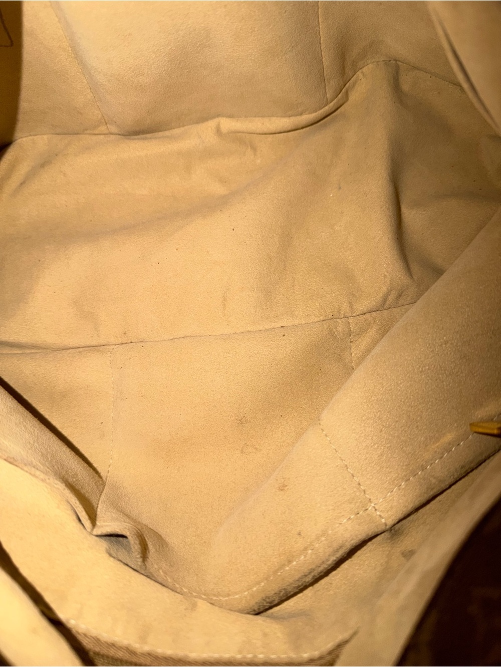 Louis Vuitton Monogram Canvas Shoulder Hobo in Brown with Tan Handle - Picture 11 of 15